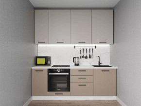 Кухонный гарнитур Каппучино 2200 h950 (Стол. 38мм) в Приобье - priobie.mebel24.online | фото