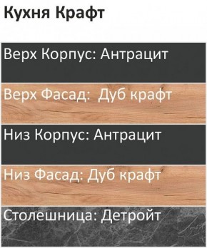 Кухонный гарнитур Крафт 2200 (Стол. 26мм) в Приобье - priobie.mebel24.online | фото 3