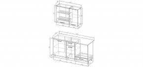 Кухонный гарнитур Меренга 1600  (Стол. 38мм) в Приобье - priobie.mebel24.online | фото 2