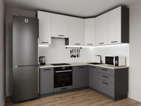 Кухонный гарнитур Меренга 2200*1600 h950 (Стол. 38мм) в Приобье - priobie.mebel24.online | фото
