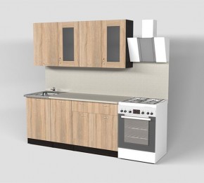 Кухонный гарнитур Симона демо 1700 (Венга/Дуб Сонома) в Приобье - priobie.mebel24.online | фото
