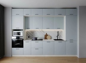 Кухонный гарнитур Смоки 3400 (Стол. 38мм) в Приобье - priobie.mebel24.online | фото