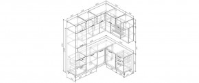 Кухонный гарнитур Старое Дерево 2200*1700 (Стол. 38мм) в Приобье - priobie.mebel24.online | фото 2