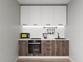 Кухонный гарнитур Старое Дерево 2200 h950 (Стол. 38мм) в Приобье - priobie.mebel24.online | фото