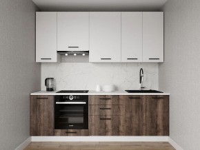 Кухонный гарнитур Старое Дерево 2400 h950 (Стол. 38мм) в Приобье - priobie.mebel24.online | фото