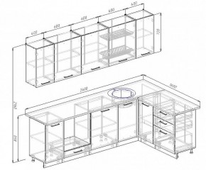 Кухонный гарнитур угловой Бланка 2600х1600 (Стол. 38мм) в Приобье - priobie.mebel24.online | фото 2