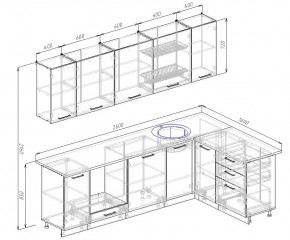 Кухонный гарнитур угловой Дели 2600*1600 (Стол. 26мм) в Приобье - priobie.mebel24.online | фото 2