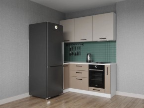 Кухонный гарнитур угловой Каппучино 1000*1800 (Стол. 38мм) в Приобье - priobie.mebel24.online | фото
