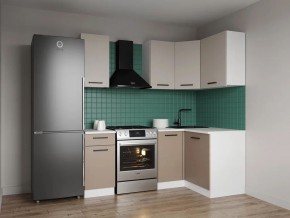 Кухонный гарнитур угловой Каппучино 2000*1200 (Стол. 38мм) в Приобье - priobie.mebel24.online | фото
