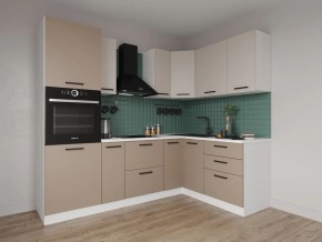 Кухонный гарнитур угловой Каппучино 2400*1600 (Стол. 26мм) в Приобье - priobie.mebel24.online | фото