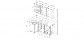 Кухонный гарнитур угловой Капри 1000*1800 (Стол. 26мм) в Приобье - priobie.mebel24.online | фото 2