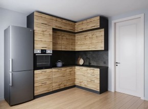 Кухонный гарнитур угловой Крафт 2200*1700 (Стол. 26мм) в Приобье - priobie.mebel24.online | фото