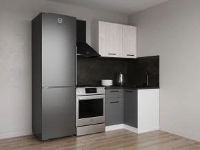 Кухонный гарнитур угловой Санторини 1000*1000 (Стол. 26мм) в Приобье - priobie.mebel24.online | фото 1