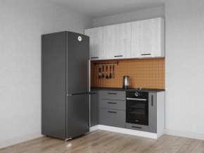 Кухонный гарнитур угловой Санторини 1000*1800 (Стол. 38мм) в Приобье - priobie.mebel24.online | фото 1