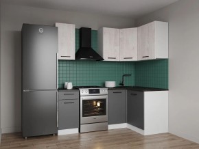 Кухонный гарнитур угловой Санторини 2000*1200 (Стол. 38мм) в Приобье - priobie.mebel24.online | фото 1