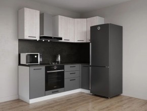 Кухонный гарнитур угловой Санторини 2200*1000 (Стол. 38мм) в Приобье - priobie.mebel24.online | фото 1