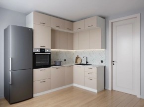 Кухонный гарнитур угловой Шампань 2200*1700 (Стол. 38мм) в Приобье - priobie.mebel24.online | фото