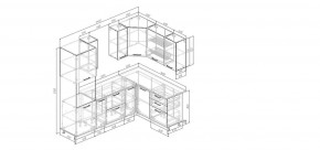 Кухонный гарнитур Умбра 2400*1600 (Стол. 38мм) в Приобье - priobie.mebel24.online | фото 2
