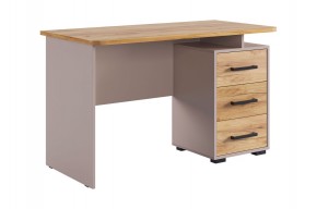 ЛАЙТ 2 Стол компьютерный (1200) кашемир/дуб крафт золотой в Приобье - priobie.mebel24.online | фото