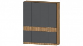 ЛЕНОРА Шкаф 4х створчатый (графит) в Приобье - priobie.mebel24.online | фото