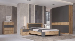 ЛЕНОРА Спальный гарнитур (модульный) графит в Приобье - priobie.mebel24.online | фото