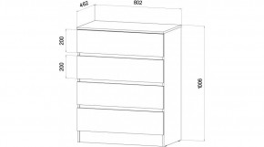 ЛЕНОРА Спальный гарнитур (модульный) графит в Приобье - priobie.mebel24.online | фото 3