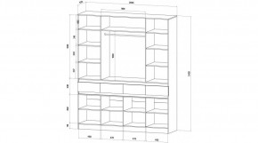 ЛЕНОРА Спальный гарнитур (модульный) графит в Приобье - priobie.mebel24.online | фото 9