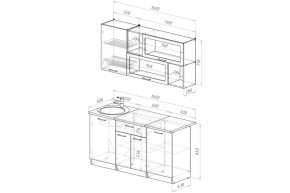 ЛОТОС Кухонный гарнитур Стандарт (1600 мм) в Приобье - priobie.mebel24.online | фото 2