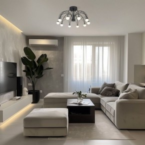 Люстра на штанге Eurosvet Ragno 90035/10 LED черный в Приобье - priobie.mebel24.online | фото 5