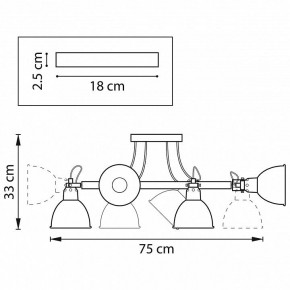 Люстра на штанге Lightstar Acrobata 761060 в Приобье - priobie.mebel24.online | фото 2