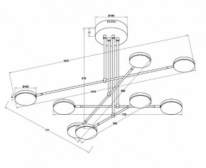 Люстра на штанге Maytoni Fad MOD070PL-L48W3K в Приобье - priobie.mebel24.online | фото 3