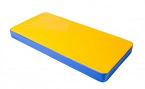 Мат гимнастический 1х0,5х0,08м цв. синий-желтый в Приобье - priobie.mebel24.online | фото