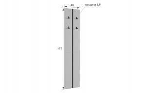 МЕРСИ Прихожая (модульная) графит в Приобье - priobie.mebel24.online | фото 2