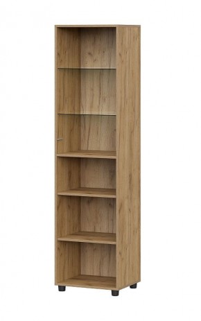МИЛАН Гостиная (Дуб Золотой/Белый Матовый) модульная в Приобье - priobie.mebel24.online | фото 23