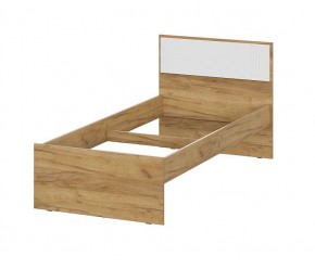 МИЛАН Кровать одинарная 900 (Белый матовый) *без основания в Приобье - priobie.mebel24.online | фото