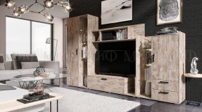 Модена Шкаф высокий (Дуб Юкон) в Приобье - priobie.mebel24.online | фото 3