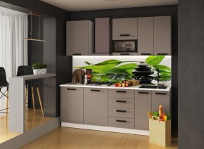 Модульная кухня Осло карбон латте в Приобье - priobie.mebel24.online | фото 1
