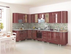 Модульная кухня Танго бордо в Приобье - priobie.mebel24.online | фото 4