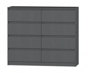 МС "Хилтон" Комод №3 1200 (8 ящ.) графит в Приобье - priobie.mebel24.online | фото 2