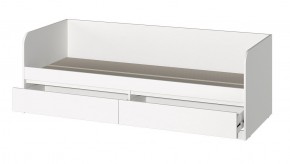 МС "Хилтон" Кровать 0,8 (Белый текстурный) 800*2000 в Приобье - priobie.mebel24.online | фото