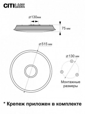 Накладной светильник Citilux Старлайт Смарт CL703A65G в Приобье - priobie.mebel24.online | фото 13