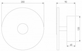 Накладной светильник Eurosvet Thasos 40340 LED черный в Приобье - priobie.mebel24.online | фото 5