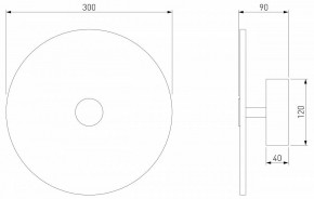Накладной светильник Eurosvet Thasos 40341 LED черный в Приобье - priobie.mebel24.online | фото 6