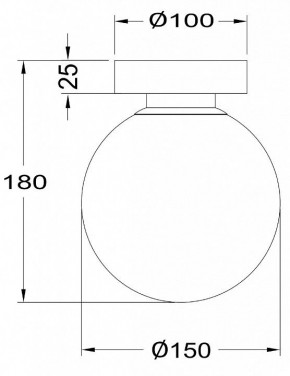 Накладной светильник Maytoni Basic form MOD321WL-01G1 в Приобье - priobie.mebel24.online | фото 4