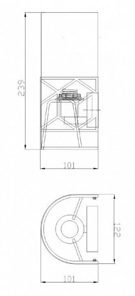 Накладной светильник Maytoni Messina H223-WL-01-G в Приобье - priobie.mebel24.online | фото 4