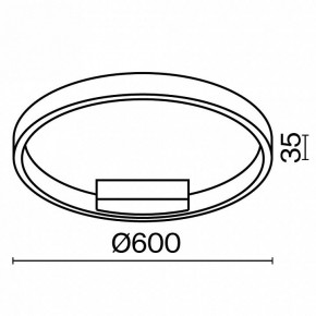 Накладной светильник Maytoni Rim MOD058CL-L35WK в Приобье - priobie.mebel24.online | фото 4