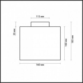 Накладной светильник Odeon Light Cross 2407/1C в Приобье - priobie.mebel24.online | фото 2