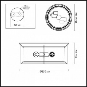 Накладной светильник Odeon Light Mavret 4961/2C в Приобье - priobie.mebel24.online | фото 3