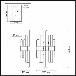 Накладной светильник Odeon Light Stika 4988/2W в Приобье - priobie.mebel24.online | фото 5