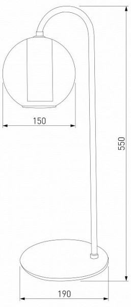 Настольная лампа декоративная Eurosvet Cobble 80508/1 дымчатый в Приобье - priobie.mebel24.online | фото 2